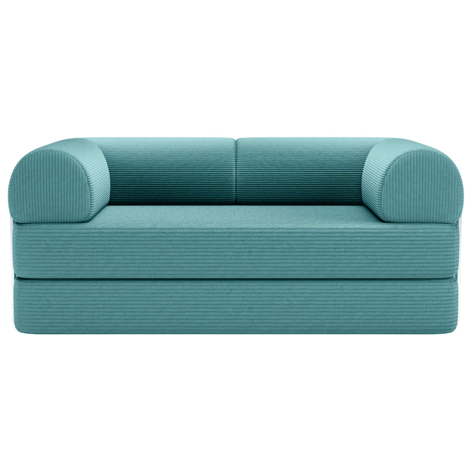 Primyhome mid-size Light Blue convertible foldable sofa bed