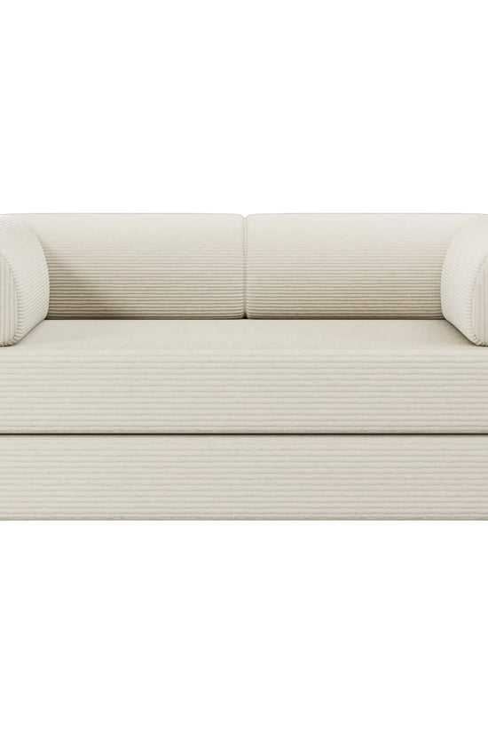 Primyhome mid-size White  convertible foldable sofa bed