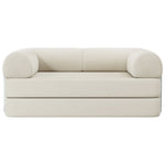 Primyhome mid-size White  convertible foldable sofa bed