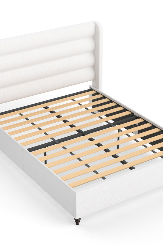 Arlo Solid Wood Bed with Tapered Legs