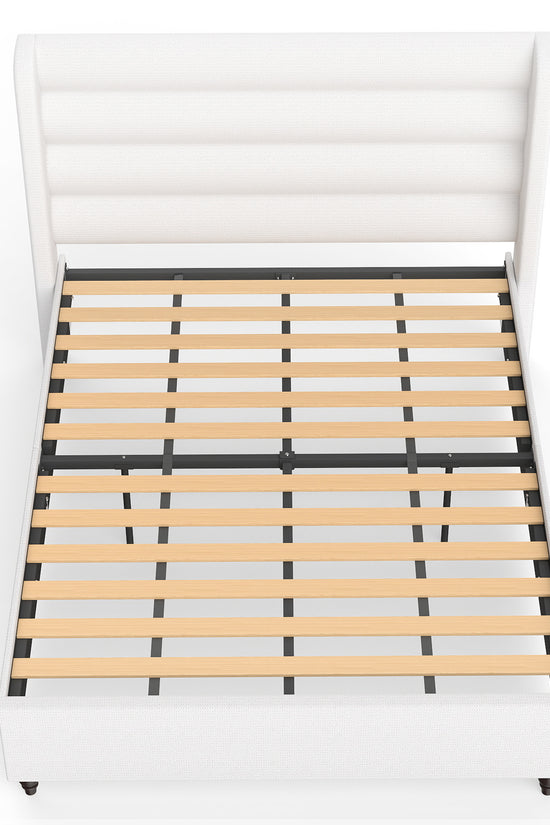 Arlo Solid Wood Bed with Tapered Legs