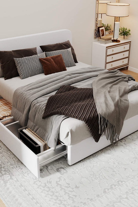 Nuvora Bed with Spacious Storage Drawers