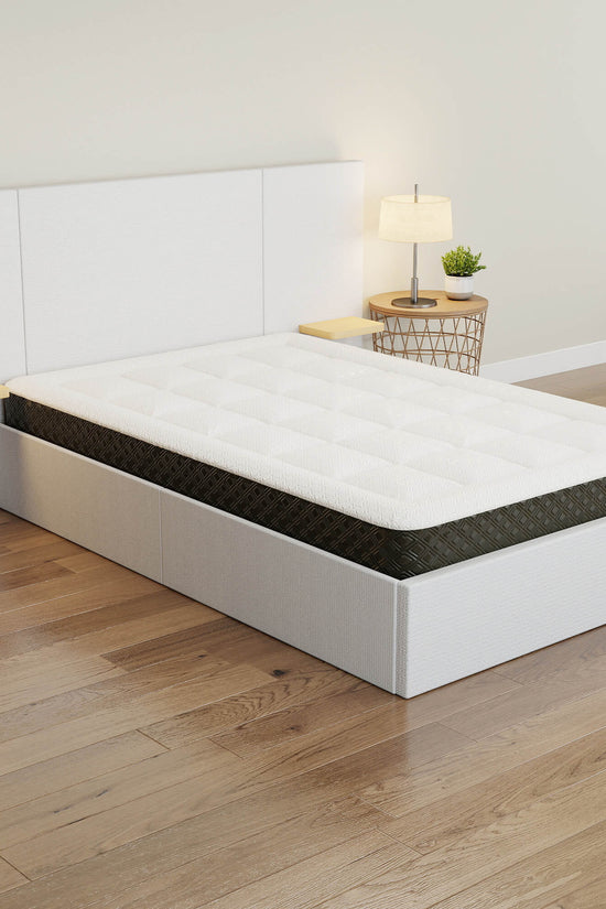 ModuNest Solid Wood Bed with Built-in Side Tables