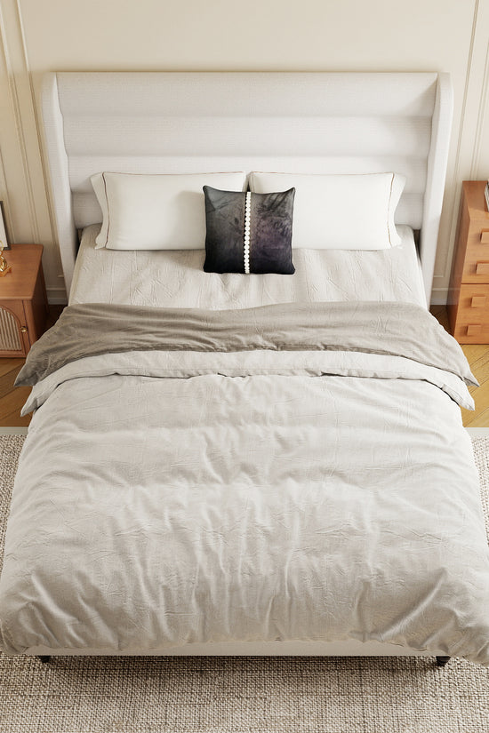 Arlo Solid Wood Bed with Tapered Legs