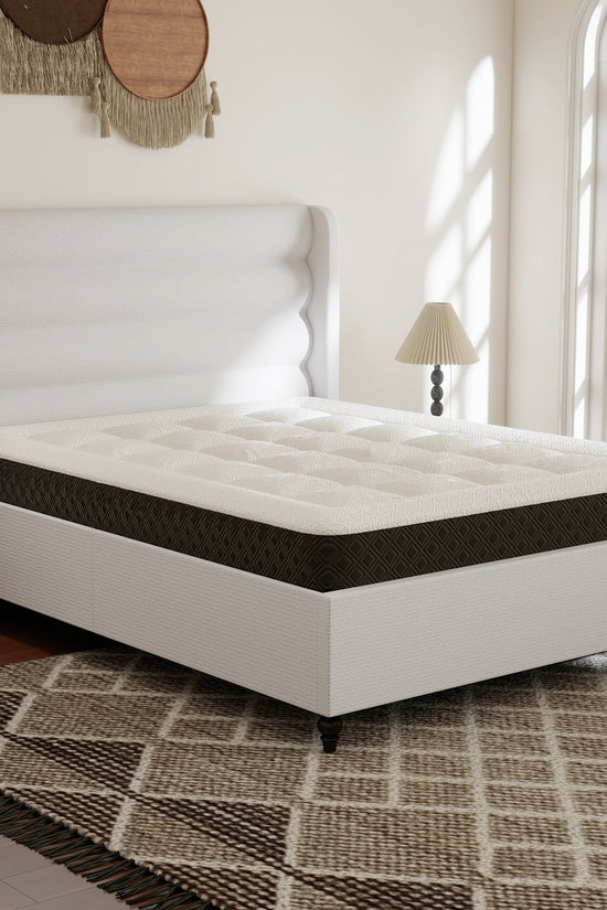 Arlo Solid Wood Bed with Tapered Legs