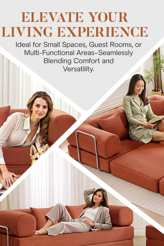 Combination Corner Sofa with High-Rebound Density Sponge