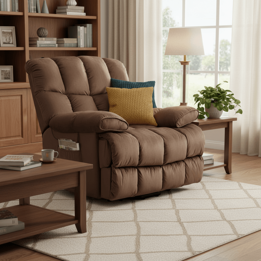 Infinite Position Power Lift Recliner Chair with Massage and Heating for Elderly