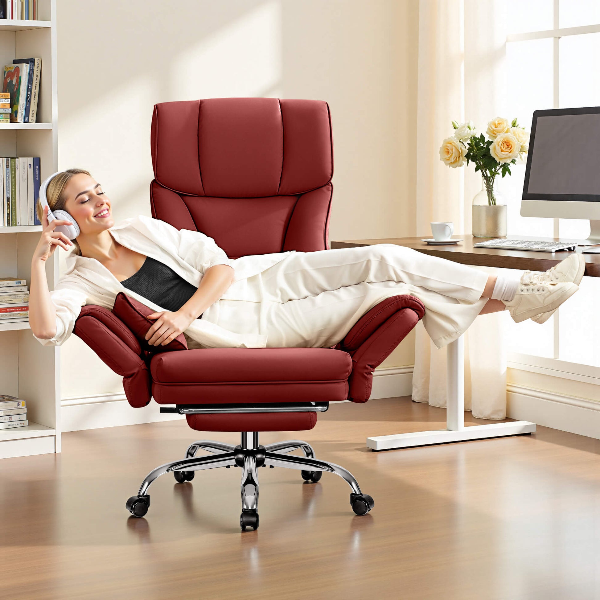Big and Tall Executive Office Chair with Ergonomic Lumbar Support 6088